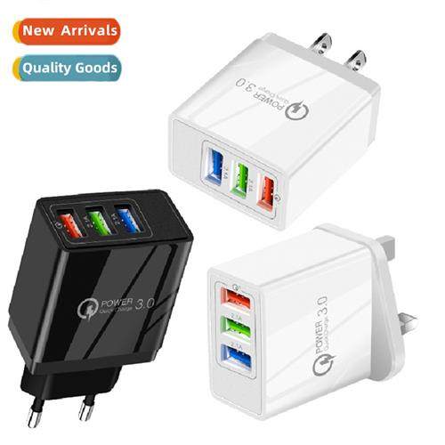 New 3USB cell phe charger 3.1A charging head LED light  gaug