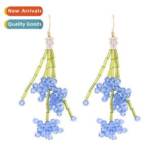 woven persalized versatile cre earrings bead New glass