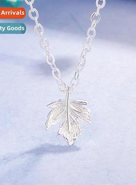 n 925 silver-plated maple pendant female Mori lerature maple