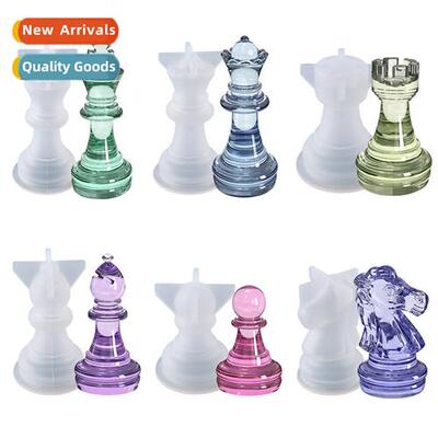 diy crystal drop mold three-dimensial chess s chess board fi