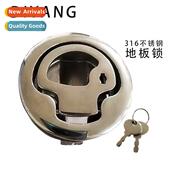 marine locks round 316 floor steel key yacht stainless