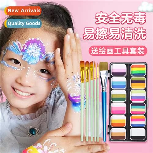 Childrens coloring paints stage makeup water-soluble human f