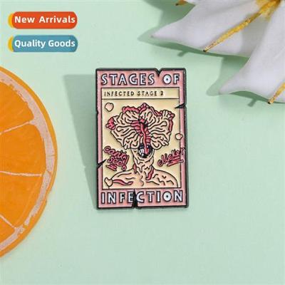 Persalized anime peripheral drunk alive metal brooch creativ