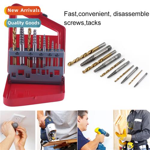 10PC Piece Screw Extractor Set Ir Box Inch B Extractor Set B