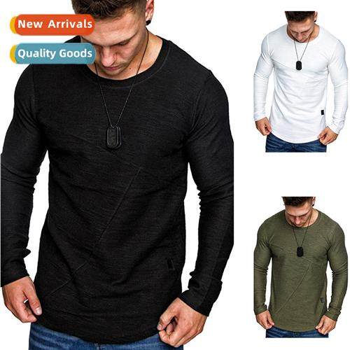 2022 Autumn New Solid Color Round Neck Round Arc Hem Small P