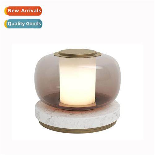 Scinavian new simple marble table lamp living room bedroom b