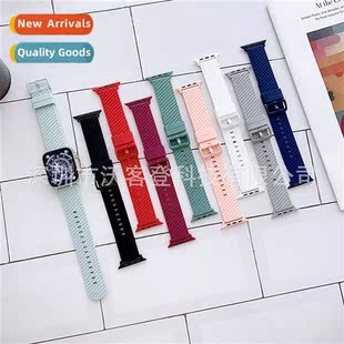same color buckle 适用apple watch twill silicone band notch