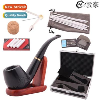 New Ebony Pipe Accessories Package Portable Aluminum Gift Bo