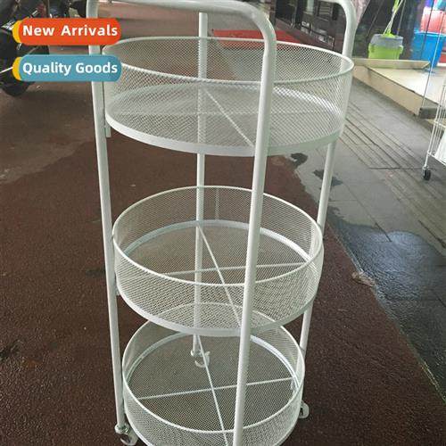 Whe three-layer round mesh basket mesh cage display rack jew
