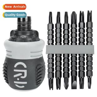 Fatty ratcheting dual-use screwdriver double head Phillips e