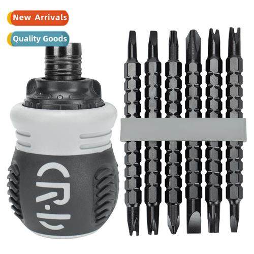 Fatty ratcheting dual-use screwdriver double head Phillips e