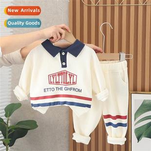 new baby sleeved sweater lapel boys spring 2023