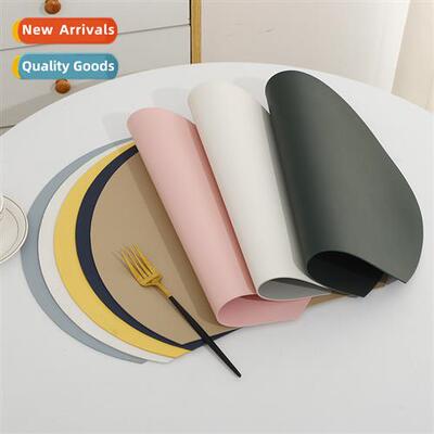 Round  Edge Lear PlacematKchen Table MatWaterpro  Oil Resist