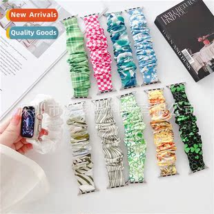 Fancy Cloth watch8 Lucky apple Straw Strap 适用Apple Nylon