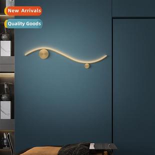New lg wall lamp creative S-shaped bedroom bedside lamp Scin