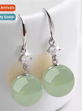 Simulati green lapis lazuli jasper  field jade earrings fema