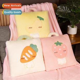 car cute nap fice blanket pillow cuddle fru purpose Dual