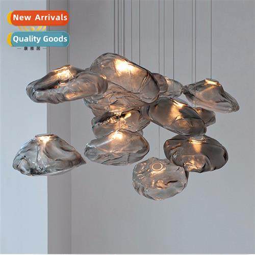 Scinavian shaped glass chelier -modern creative hotel restau