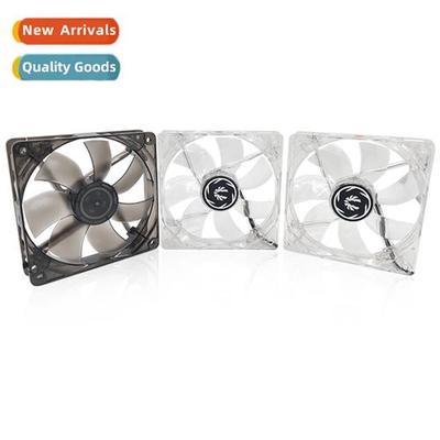 Desktop computer case transparent fan LED light-emting 12cm