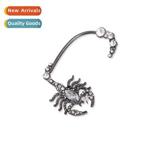 alloy clips style persal ear exaggerated scorpi Ins glass