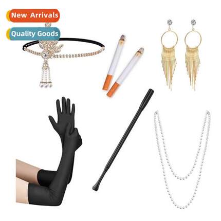 1920s Gatsby Bachelorette Party Set Tassel Jewelry Headdress