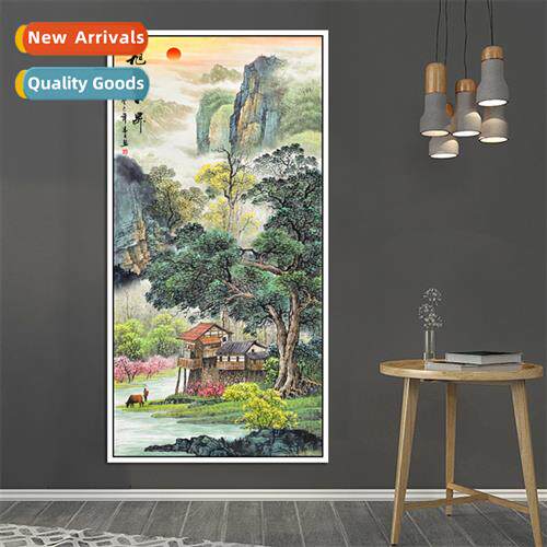 Diamd painting full  new living room entrance vertical Chine