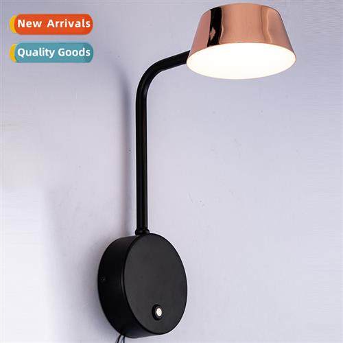 Rose gold wall lamp living room bedroom bedside lamp led mod