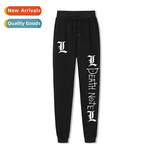 Japan anime death note printing loose high-waisted thin legg