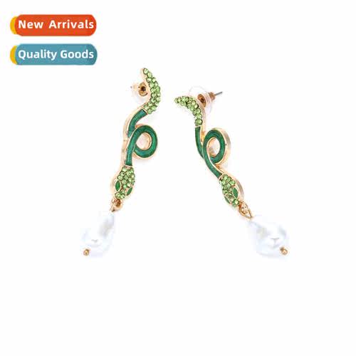 persalized creative alloy inlaid colorful diamd earrings cut