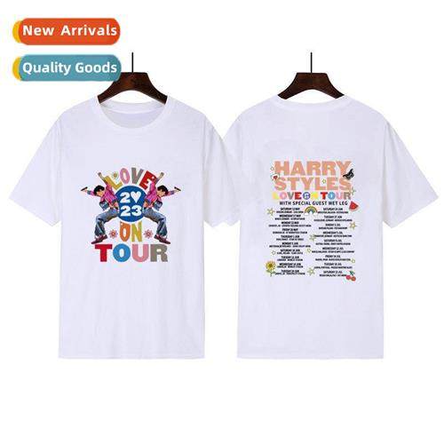 Love On Tour 2023 Ccert Printed Couple Cott Short Sleeve Top