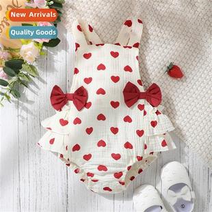 femal spring love cute sleeveless new 2022 fall baby ins