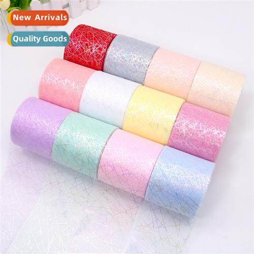6cm 25 yards colorful messy net Korean versi   net wh a bow