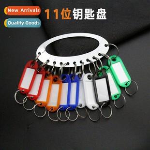 Plate Ring Markable Tag Key Keychain Tray