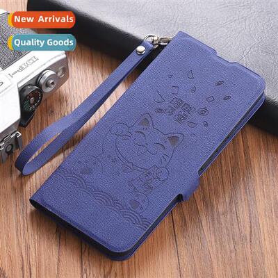 适用millet 13pro phone case 12 fortune cat flip cover 11 cre