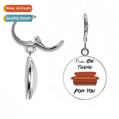 Old Friends TV Show Earrings Earrings Handmade Glass Caboch