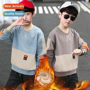 Childrens sweater 2023 fall new boys middle and large childr