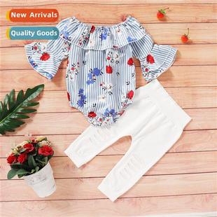 trumpet sol Autumn top print rose new 2022 Spring Girls