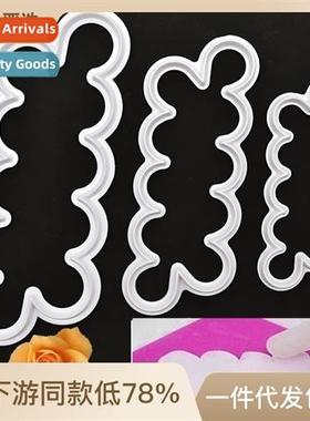 3pcs One Piece Rose Carnati Pey Flower Printing Mould Plasti