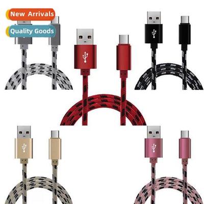 2A tiger stripe checkered aluminum alloy data cable 适用appl