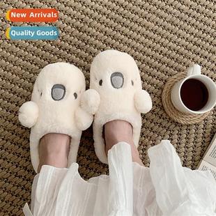 Carto cute ins girl heart plush fluffy cott slippers female