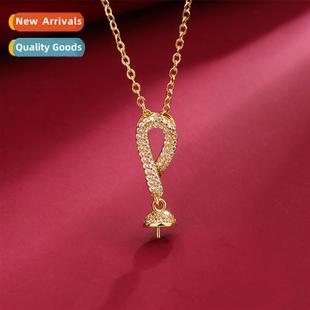 empty bracket sticky Water necklace pendant pearl clasp drop