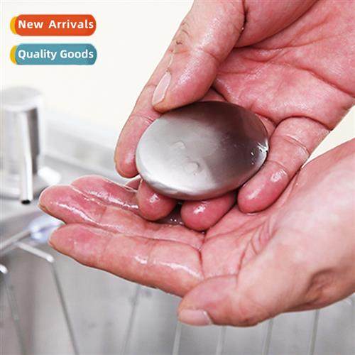 Oval Stainless Steel Soap Round Metal Deodorizing Soap Deodo