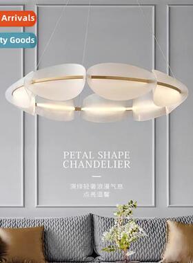 Scinavian style modern simple living room chelier light luxu