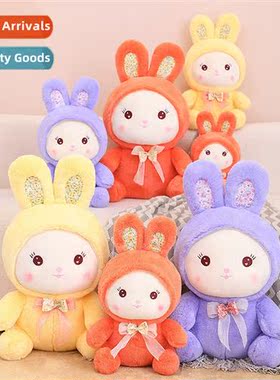 Carto rabb doll doll cute sting cy color tricolor rabb plush