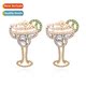 set wine pearl simple temp inlaid diamd earrings fashi glass