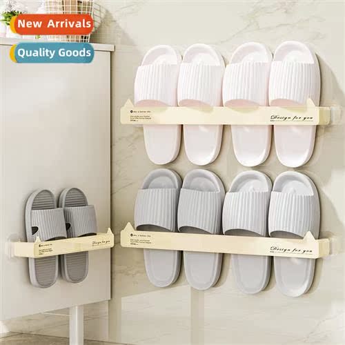 The new bathroom slipper rack whout punching shoes draining