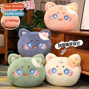cat plug carto tube pillow animal warmer Winter muffler