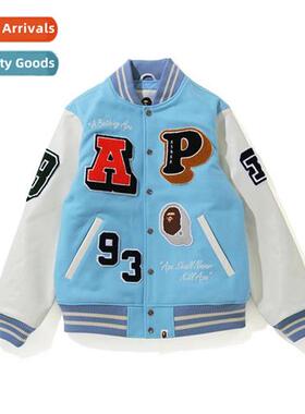 2022 autumn  winter new tide br BA ape head color blocking p