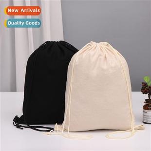 drawstring bags small cloth jewel Blank linen cott