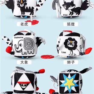 Baby black  whe geometric shape blocks puzzle toys 0-6-12 mt